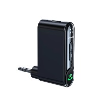 Автомобільний Bluetooth адаптер Baseus AUX MP3 WAV авто магнітоли BSBA-02 Black