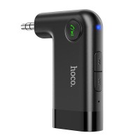 Автомобільний Bluetooth адаптер Hoco E53 Dawn sound авто магнітоли AUX MP3 WAV BT 5.0 Black