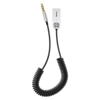 Автомобільний Bluetooth адаптер Baseus BA01 BT USB to AUX cable Black CABA01-01
