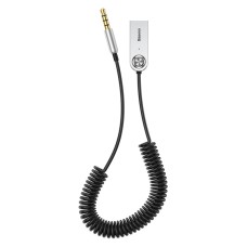 Автомобільний Bluetooth адаптер Baseus BA01 BT USB to AUX cable Black CABA01-01