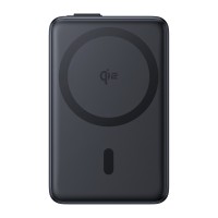 Повербанк портативний акумулятор Power bank Baseus Nomos Qi2 Kickstand Magnetic Type-C Cable 10000 mAh 45W Black P10078800123-00