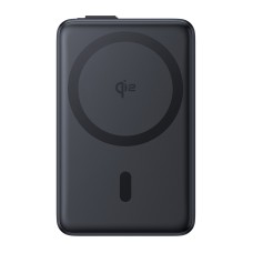 Повербанк портативний акумулятор Power bank Baseus Nomos Qi2 Kickstand Magnetic Type-C Cable 10000 mAh 45W Black P10078800123-00