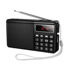 Портативний радіоприймач HOCO HI50 Portable radio AM/FM USB/TF/BT5.3 5W Black