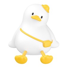 Нічний світильник HOCO HX16 Silicone duck lamp 7h White