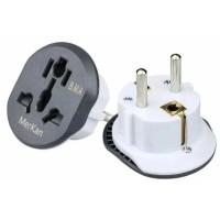 Мережевий адаптер Merkan Unimpeded universal conversion plug (EU) 16А Grey-White