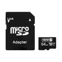Карта пам'яті Veron microSDXC (UHS-1) class 10 with adapter 64GB