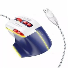 Комп'ютерна Миша HOCO GM31 Gaming Wired Mouse підсвічування RGB Blue - White
