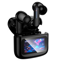 Бездротові Bluetooth навушники HOCO EQ14 Cool color true wireless headset with touch screen BT 5.3 Black