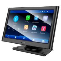 Монітор для авто HOCO HU2 Imogen Car wireless portable screen Car Play Android Auto 7" 1024x600  Black