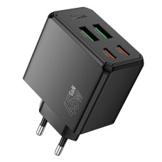 Мережевий зарядний пристрій HOCO CS18A Ocean charger 45W Black
