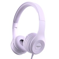 Дротові навушники HOCO W21 Graceful charm wire control headphones Purple