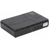 Повербанк для безперебійної роботи Wi-Fi роутера DC1018 10400mAh 38.48Wh USB 5V/12V/12V UPS Black