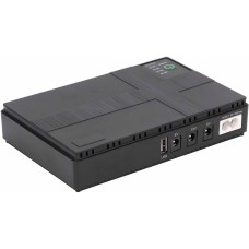 Повербанк для безперебійної роботи Wi-Fi роутера DC1018 10400mAh 38.48Wh USB 5V/12V/12V UPS Black