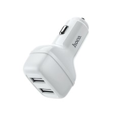 Автомобільний зарядний пристрій Hoco Z36 Leader 2USB 2.4A White