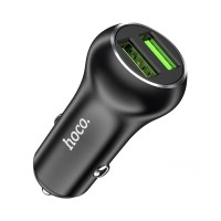 Автомобільний зарядний пристрій Hoco  Z37 Sharp speed dual port Car charger 3A 36W Black