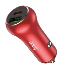 Автомобільний зарядний пристрій Hoco Z38 Resolute Car charger QC3.0 3A 38W Red