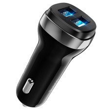 Автомобільний зарядний пристрій Hoco Z40 Superior dual port 2.4A Black