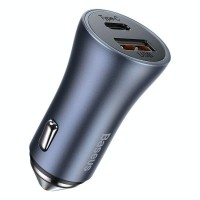 Зарядний пристрій Baseus Golden Contactor Dual Quick Charger U+C 40W Dark Gray (CCJD-0G)