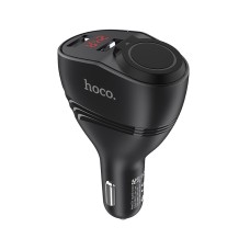 Автомобільний зарядний пристрій розгалужувач Hoco Z34 Thunder Power Cigarette Lighter Black