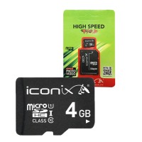 Карта пам'яті microSDHC 4Gb ICONIX (Class 10) + Adapter SD