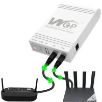 Повербанк для безперебійної роботи Wi-Fi роутера WGP 10400mAh 38.48Wh USB5V/9V/12V UPS білий