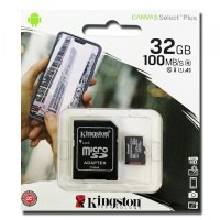 Карта пам'яті microSDHC (UHS-1) Kingston Canvas Select Plus 32Gb class10 A1(R-100MB/s) (adapter SD)