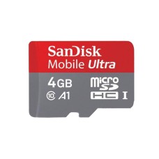 Карта пам'яті microSDHC 4Gb SanDisk Ultra U-1 (Class 10) (80Mb/s)+ Adapter SD