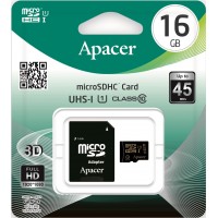 Карта пам'яті microSDHC 16Gb Apaser (UHS-1) (Class 10) Adapter SD