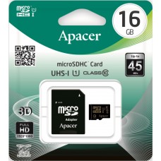 Карта пам'яті microSDHC 16Gb Apaser (UHS-1) (Class 10) Adapter SD