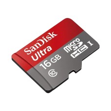 Карта пам'яті microSDHC 16Gb SanDisk Ultra U-1 (Class 10) (80Mb/s) + Adapter SD