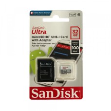 Карта пам'яті microSDHC 32Gb SanDisk Ultra A1 (Class 10) (100Mb/s) + Adapter SD