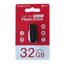 флеш USB BOROFONE BUD2 Generic high speed 32Gb black-red