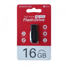 флеш USB BOROFONE BUD2 Generic high speed 16Gb black-red