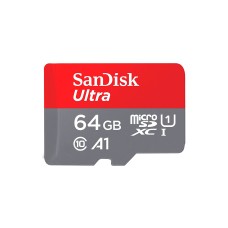 Карта пам'яті microSDHC 64Gb SanDisk Ultra A1 (Class 10) (100Mb/s) + Adapter SD