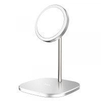 Бездротове ЗУ HOCO CW32 Happiness magnetic desktop wireless charger Magsafe 7,5 Вт Silver