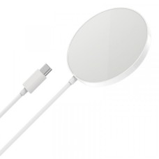 Бездротове ЗУ HOCO CW28 magnetic wireless fast charger MagSafe/15W White