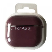 Чохол для AirPods 3 SILICONE CASE/MICROFIBER Marsala