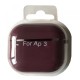 Чохол для AirPods 3 SILICONE CASE/MICROFIBER Marsala