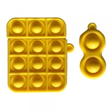 Чохол для AirPods Silicone 1/2 POP IT Yellow