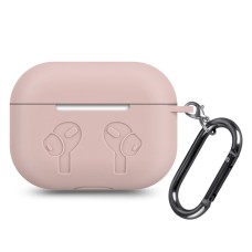 Чохол AirPods 3 Silicone Logo з карабіном Pink Sand