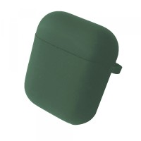 Чохол для AirPods 1/2 SILICONE CASE/MICROFIBER Pine green