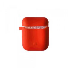 Чохол для AirPods Silicon Case Slim (+ карабін) COLOR BOX Red
