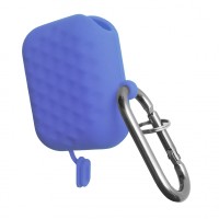 Чохол силіконовий AirPods 1&amp;2 WATERPROOF ROMB Hang Case Glicine