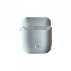 Чохол для AirPods Silicon Case Slim (+ карабін) COLOR BOX White