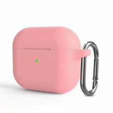 Чохол AirPods 3 Silicone Slim з карабіном Pink