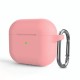 Чохол AirPods 3 Silicone Slim з карабіном Pink