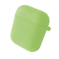 Чохол для AirPods 1/2 SILICONE CASE/MICROFIBER Pistachio