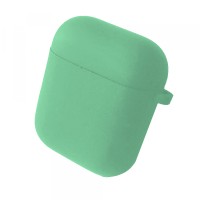 Чохол для AirPods 1/2 SILICONE CASE/MICROFIBER Mint