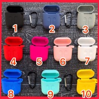 Чохол AirPods Case силіконовий Slim (2в1) (+карабін) тех.пак
