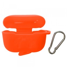 Чохол для AirPods PRO силіконовий SLIM LOGO 2в1(+ карабін) тех.пак Bright orange